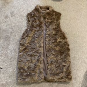 Faux fur vest